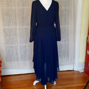 Vince Camuto formal deep blue dress L, NWT